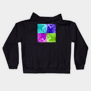 Tranquil Tiles: Abstract Face Watercolour Painting Kids Hoodie